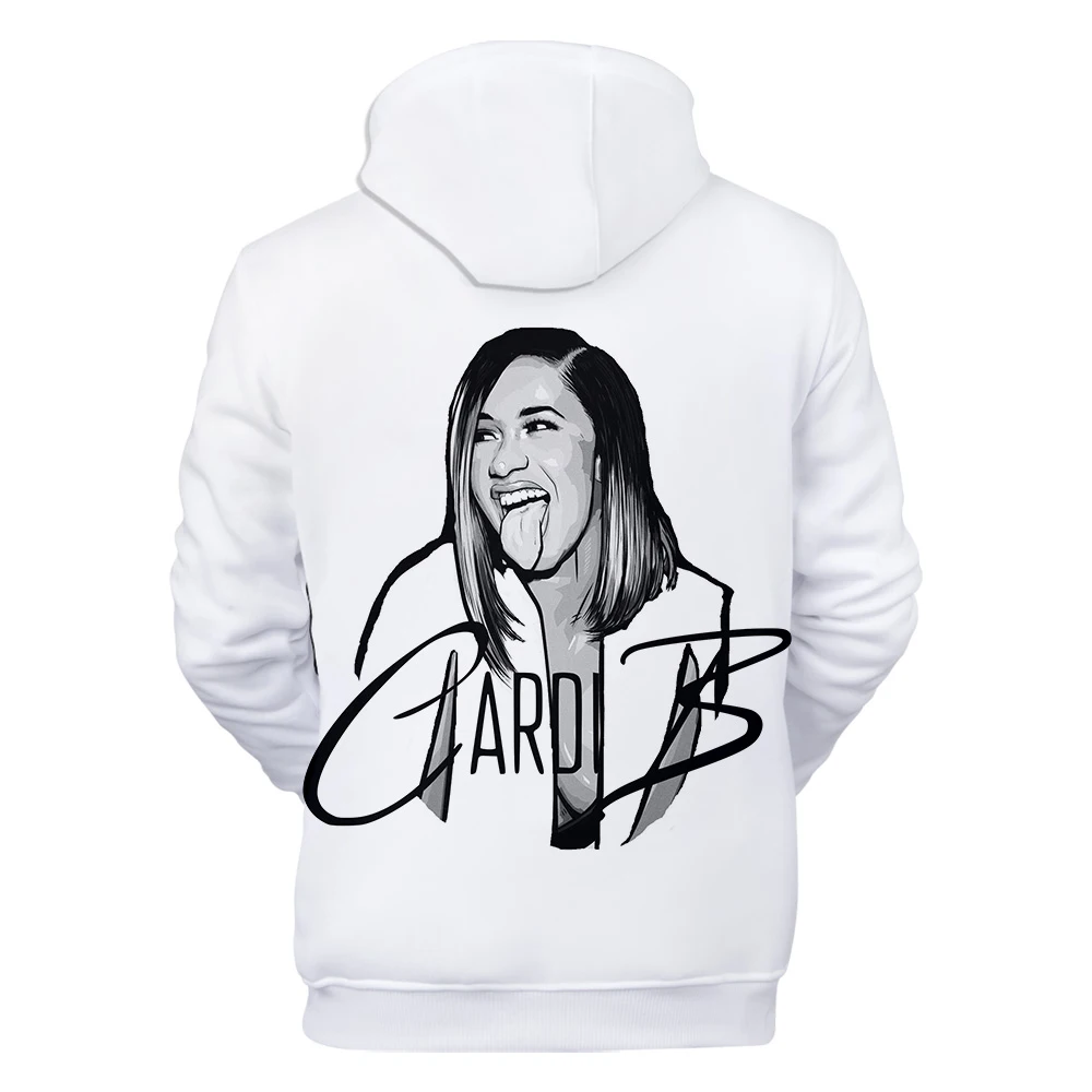 Толстовка rapper Cardi B 3D Толстовка Женская толстовка с принтом утонченность Cardi B Толстовка Мужская Хип-Хоп Harajuku Толстовка XXS-4XL
