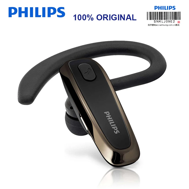 

Беспроводные Bluetooth наушники Philips SHB1700 с крючком, наушники с литиевой батареей Bluetooth 4,0 для Samsung Note 8 Iphone X
