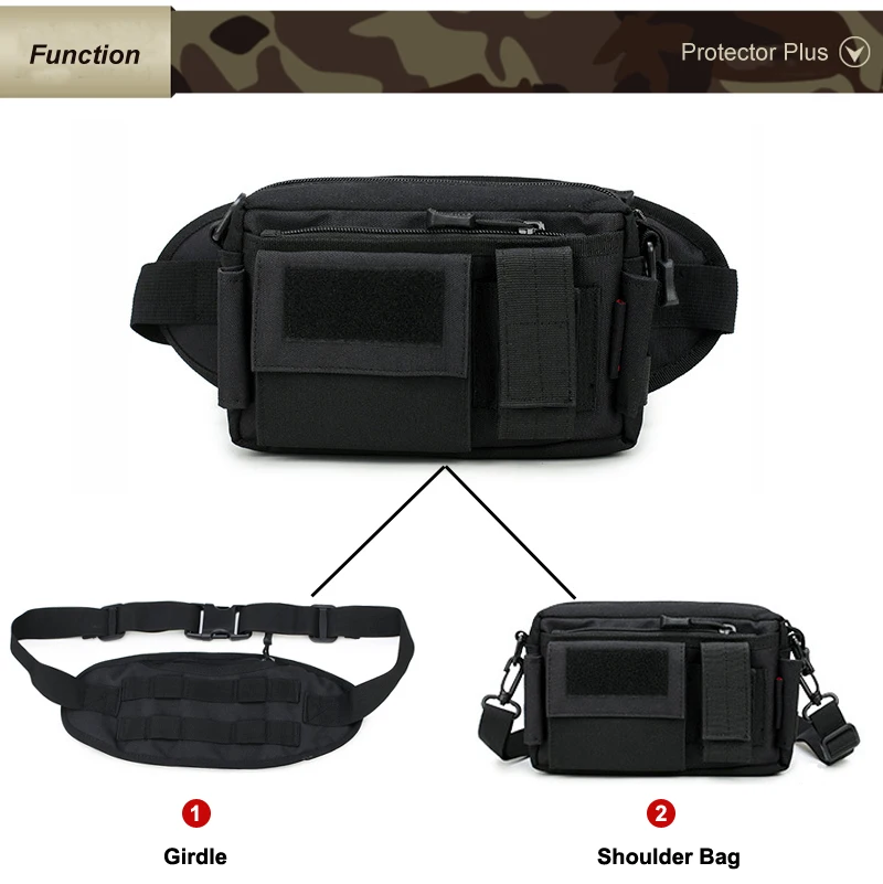 Спортивная поясная сумка из ткани CORDURA для занятий спортом на открытом воздухе, тактическая сумка для мужчин и женщин для бега, военная сумка на плечо для телефона, путешествий, альпинизма, пешего туризма