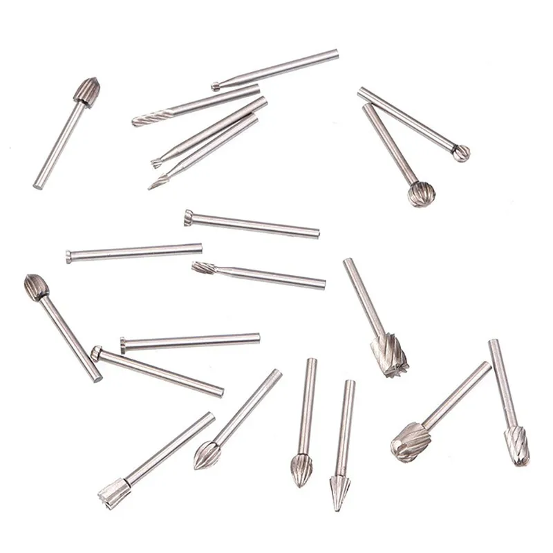 20Pcs Tap Die set rotary tool Tungsten Carbide Milling Cutter Metal Diamond Tools Grinding Woodworking For Drill Bits Carving |