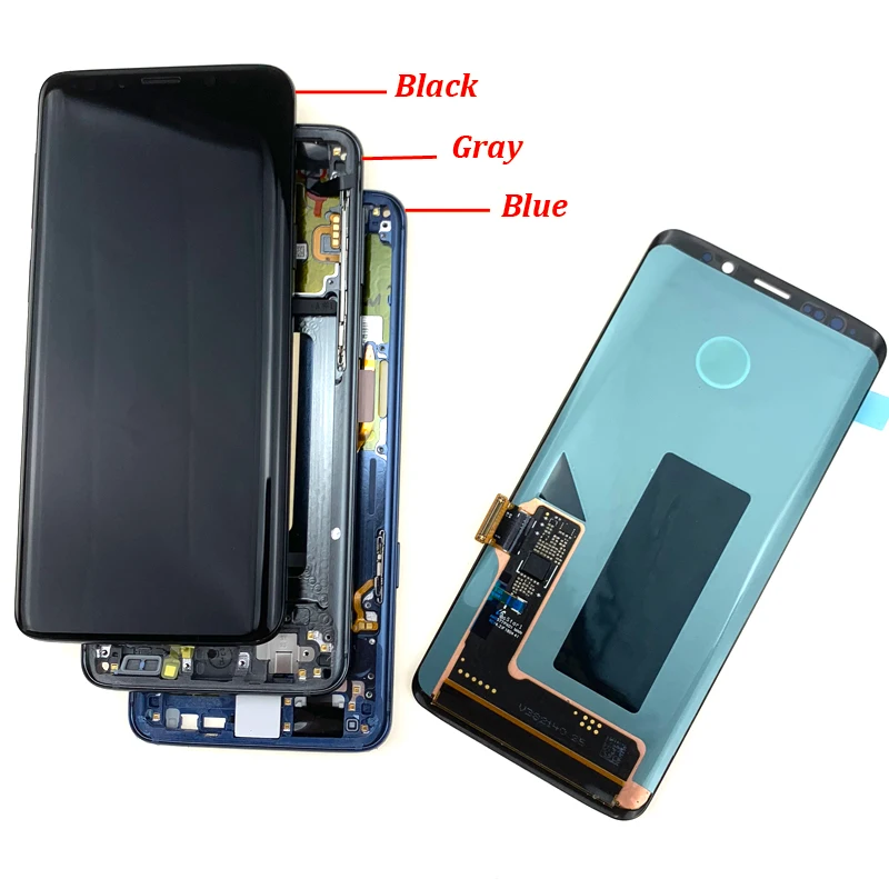 100% тестирование ЖК дисплей s для samsung Galaxy S9 G960 G9600 G960F с рамкой Экран дисплея