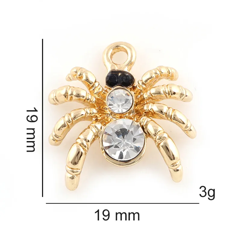20 шт сплав металл животное паук Чокер Ожерелье Подвеска ручной работы ювелирных