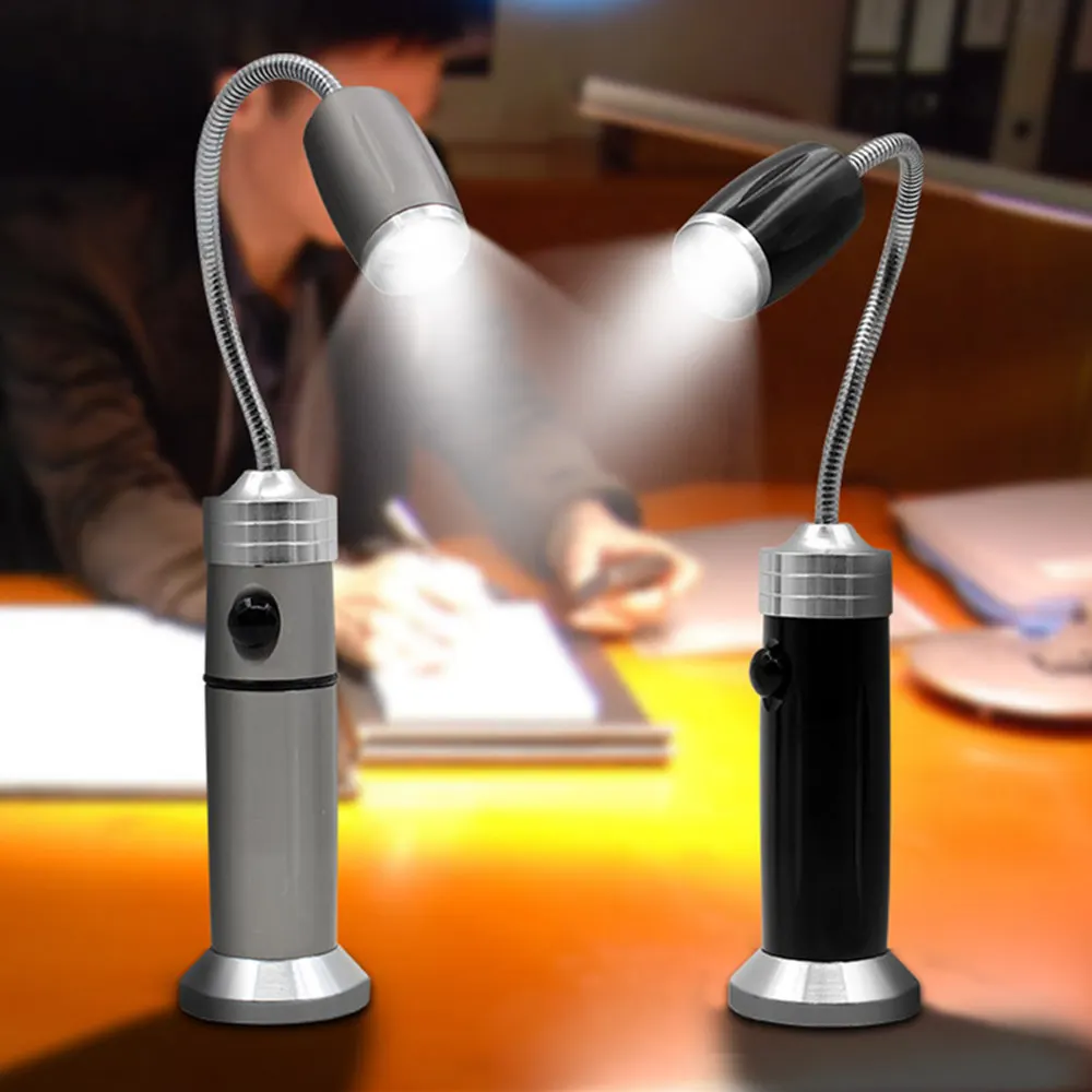 Гибкий светодиодный фонарь T6 настольная лампа Рабочий с магнитным поворотом на