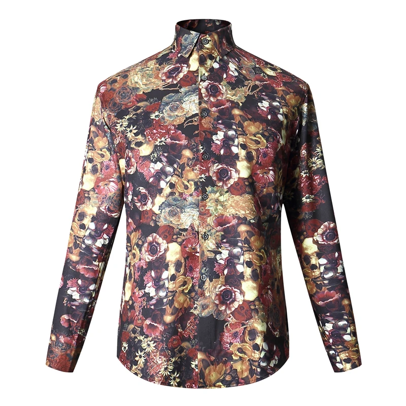 New Arrival Style men boutique suits coat business casual skull and crossbones attern two-piece suit (Jacket and Pants) M-3XL