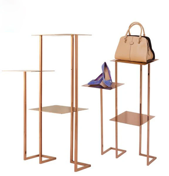 Обувь для сумок из нержавеющей стали декоративная одежда стеллажи хранения