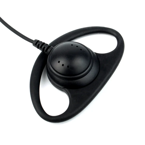 10 шт. D форма 2Pin Мягкий ушной крючок гарнитура PTT Mic аксессуары для Kenwood Retevis H777 RT5 RT21 Baofeng 888s UV 5R рация
