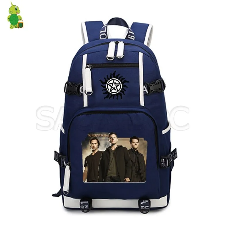 Mochila рюкзак Supernatural для женщин и мужчин рюкзак USB зарядка Рюкзак многофункциональные школьные сумки для подростков дорожная сумка