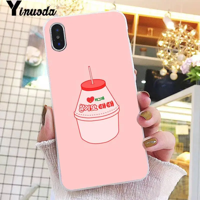 Yinuoda Kawaii японский клубничный молочный пищевой чехол для телефона iPhone 8 7 6 6S Plus X XS MAX