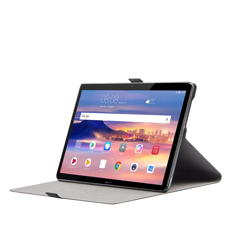 Из искусственной кожи чехол для huawei MediaPad T5 AGS2 W09/L09/L03/W19 фундамент крышка Mediapad 10 +