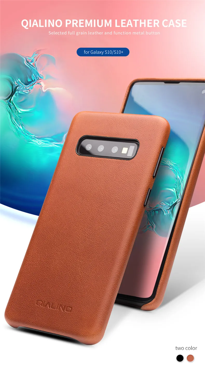 Чехол ручной работы из натуральной кожи для samsung Galaxy S10 Plus, Роскошный ультра тонкий чехол для samsung S10Plus, противоударный чехол