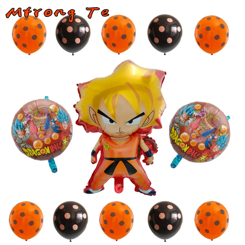 13 шт. 78*45 см WuKong Son Goku Dragon Ball оранжевый Флуоресцентный 18 ''звезда латексный шар для украшения вечеринок поставка макет декоративный шар