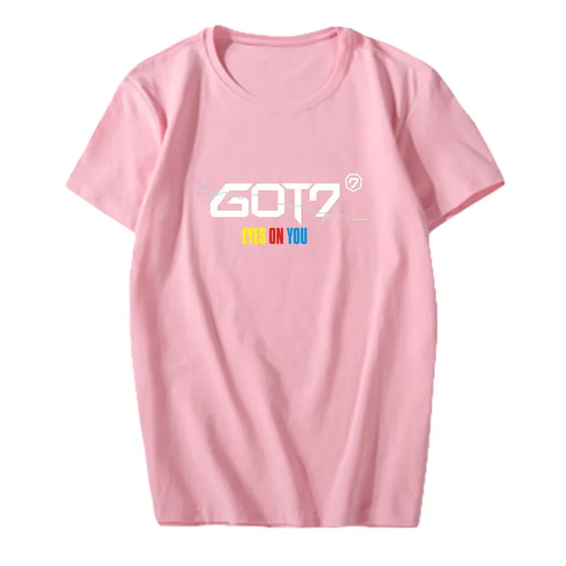 KPOP Корейская мода GOT7 новый альбом глаза на вас хлопковая футболка футболки PT720 |