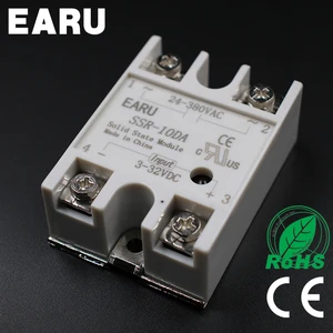 Solid State Relay Module SSR-10DA SSR-25DA SSR-40DA 10A 25A 40A DC 3-32V TO 24-380V AC SSR 10DA 25DA 40DA Voltage Transformer