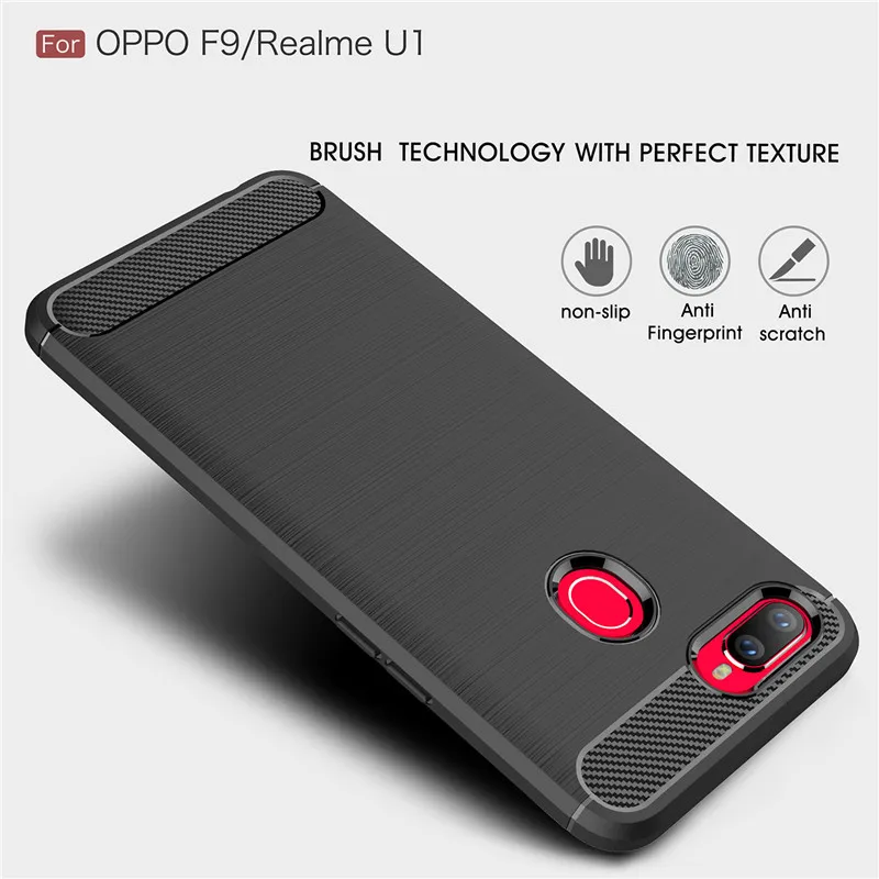 Чехол OPPO F9 чехол Pro противоударный силиконовый Матовый Бампер для мобильного