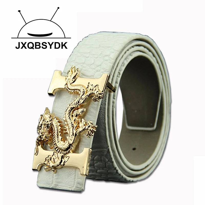 Мужской кожаный ремень JXQBSYDK модный из кожи крокодила с рисунком|Мужские ремни| |