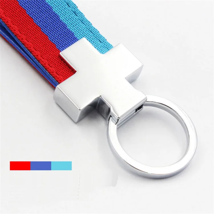 Новинка 2016 брелок для автомобильных ключей кольцо M \ полоса нейлоновый ремешок с