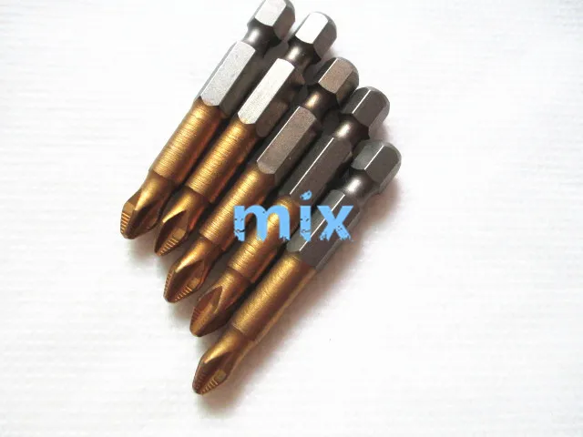 Fixmee Горячая 5 шт. Титан покрытием 1/4 &quotШестигранным хвостовиком L 50 мм PH2