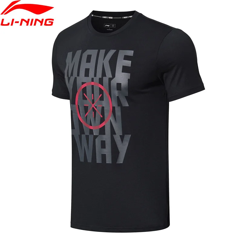 Li Ning Мужская серия Уэйд Джерси дышащая 73% хлопок 27% полиэстер подкладка Обычная