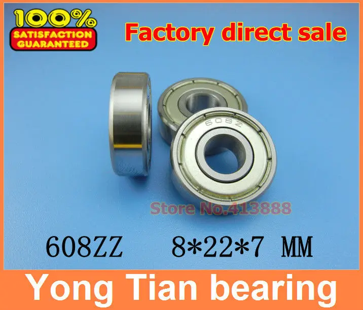 

(1pcs) Double Shielded Miniature Deep Groove Ball Bearings 608ZZ 608-2RS S608ZZ S608-2RS 8*22*7 mm