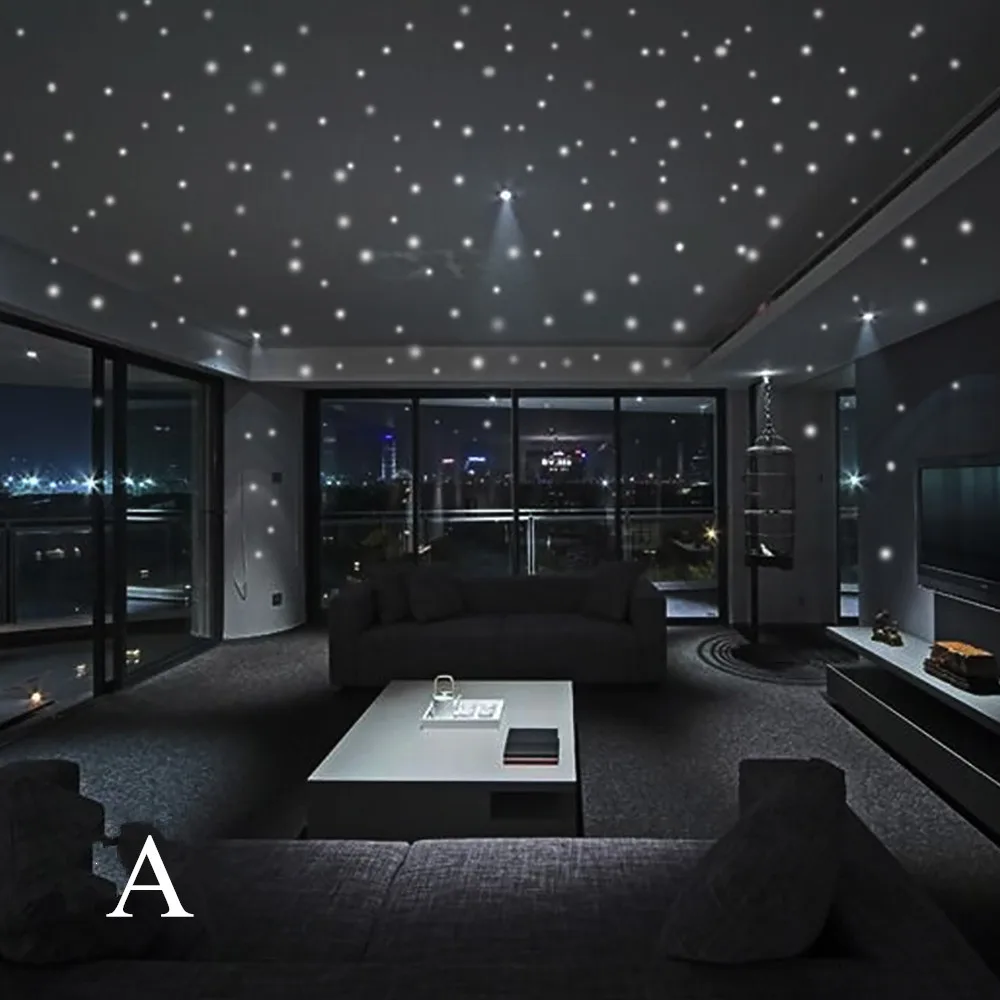 Светится в темноте звезда наклейки на стену 407 шт круглый горошек светящийся