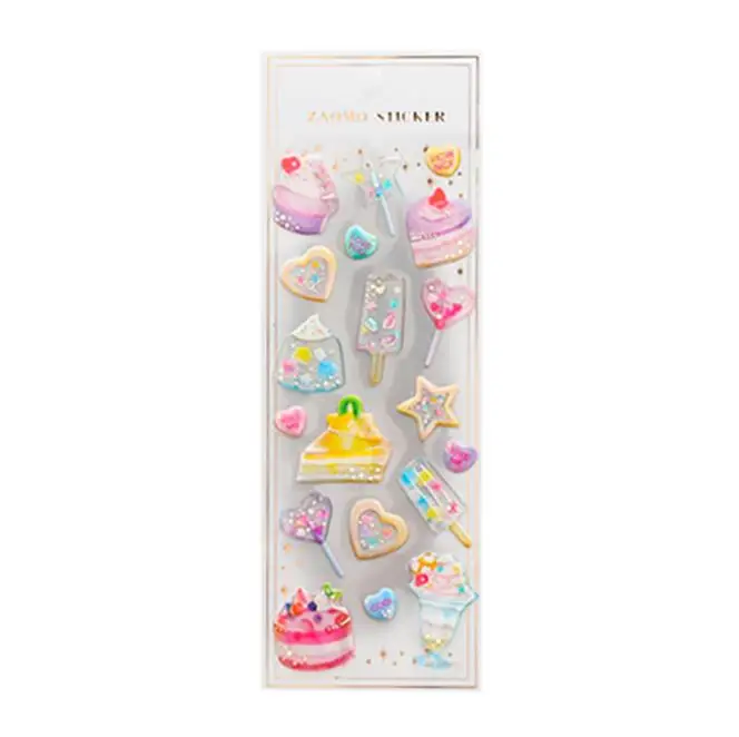 3pcs 3 шт./лот Kawaii ПВХ 3D кристалл Скрапбукинг Стикеры s мобильный телефон и ноутбук Декоративные DIY Escolar канцелярские - Цвет: 3pcs