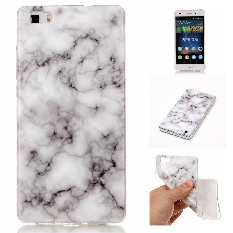 2017 новое поступление Модный мягкий чехол из ТПУ с изображением мраморного камня