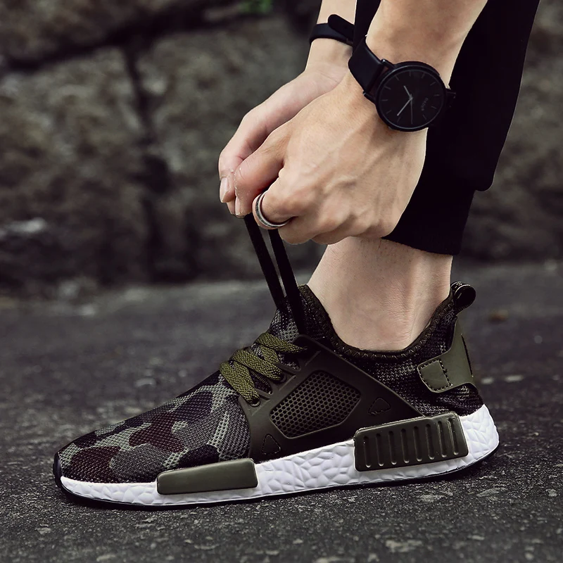 Летние дышащие камуфляжные кроссовки для мужчин Новинка брендовая повседневная