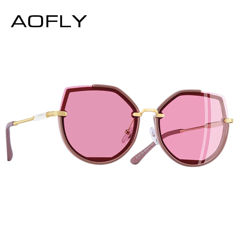 AOFLY, фирменный дизайн,, модные поляризационные солнцезащитные очки для женщин, Ретро стиль, кошачий глаз, солнцезащитные очки, женские оттенки, женские очки, UV400, A115