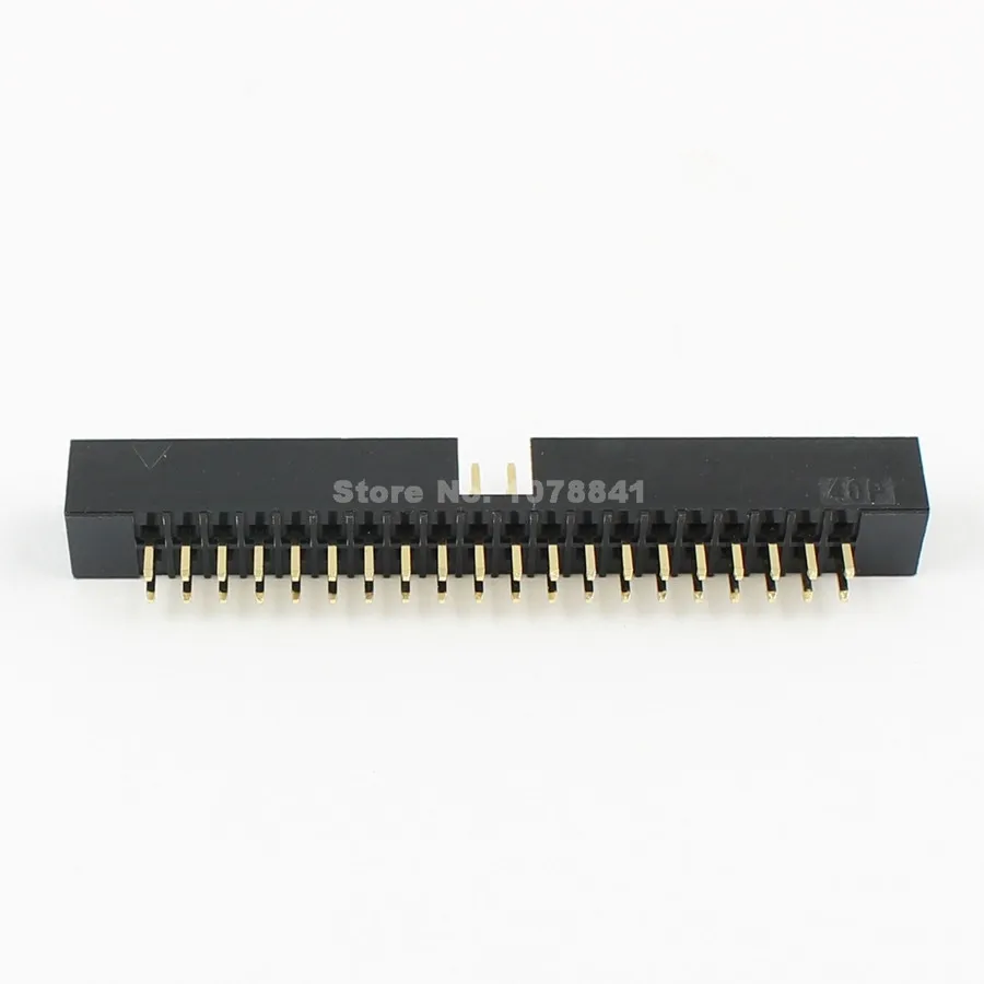 10 шт. в партии 2 мм 2x20 Pin 40 Pin прямой штекер Shrouded PCB Шлейф IDC разъем