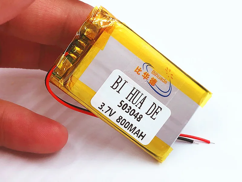 Аккумуляторная 3 7 V 503048 053048 800MAH литий-полимерная батарея для MP3 MP4 Bluetooth GPS