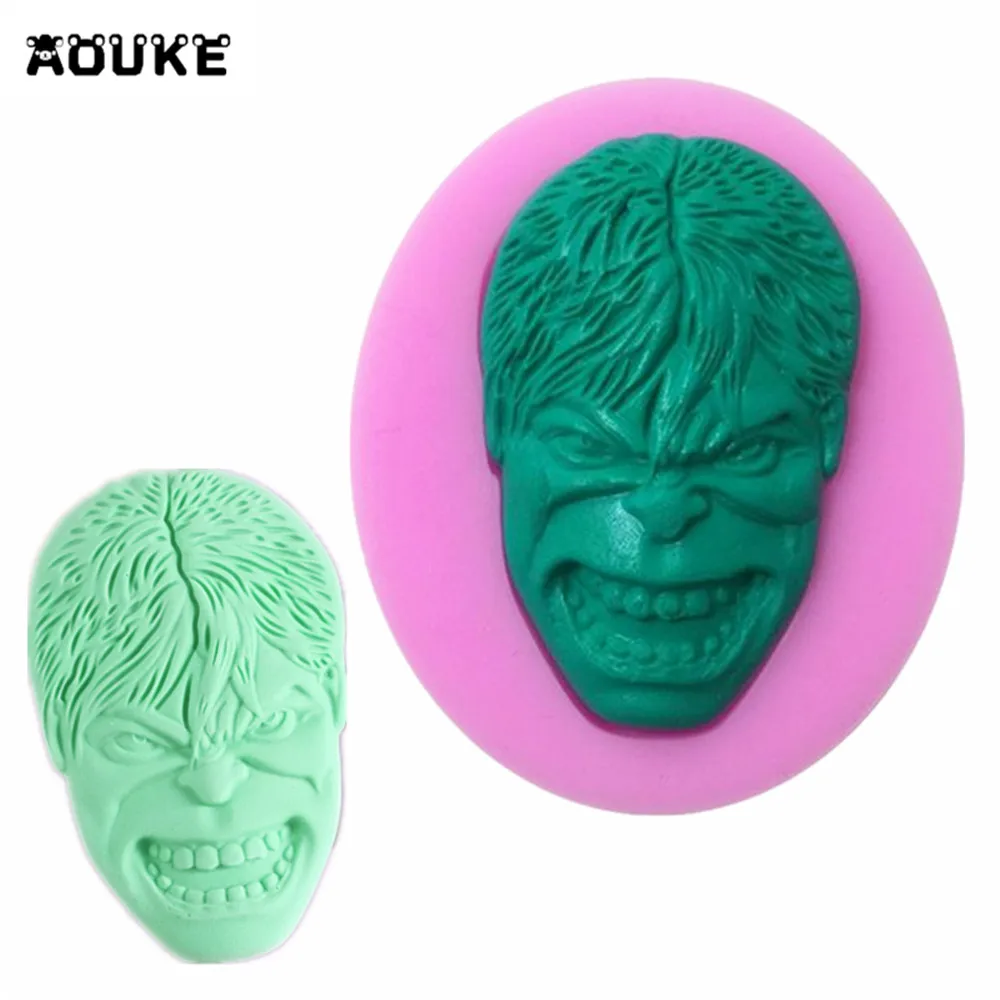 

3D Hulk Cake Fondant Cake Liquid Silicone Mold Pastry Chocolate Biscuits Candy Mould Ice Cube Soap Molds DIY Baking Tools