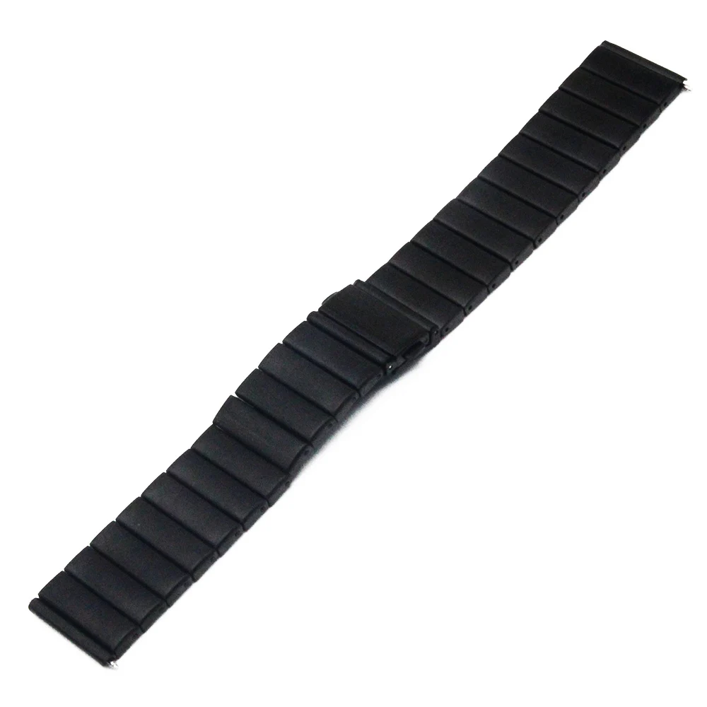 Stainless Steel Watch Band 22mm 24mm for Casio BEM 302 307 501 506 517 EF MTP Series Folding Clasp Strap Loop Belt Bracelet
