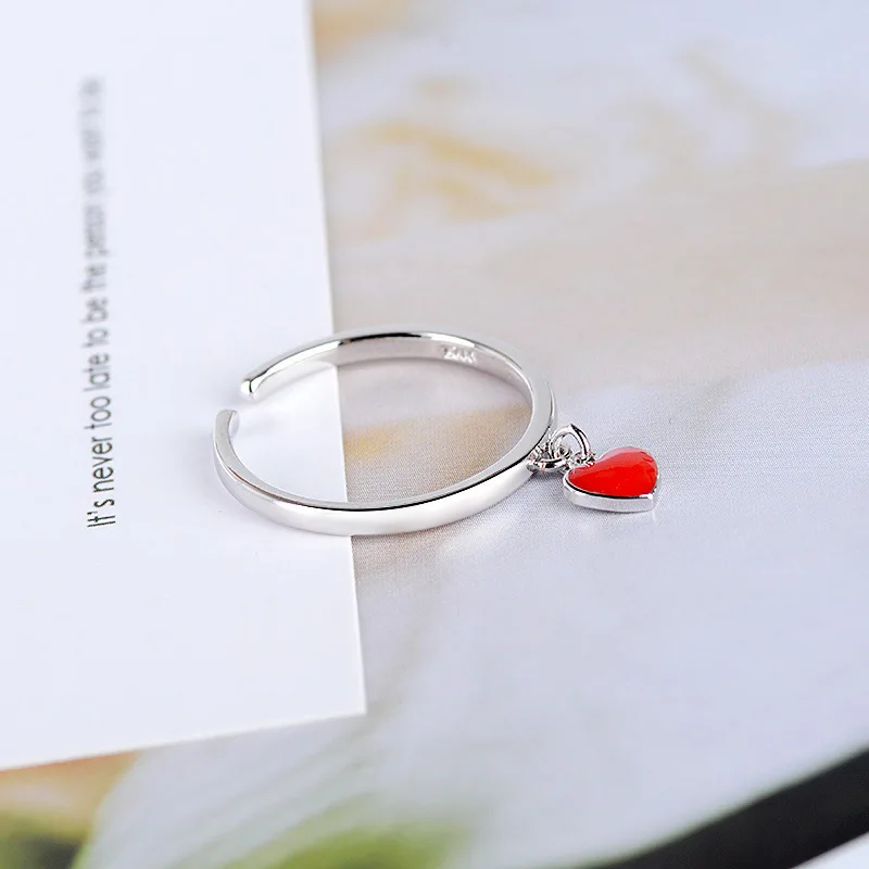 Горячая Распродажа новинка 2018 модные открытые кольца в форме дикого красного