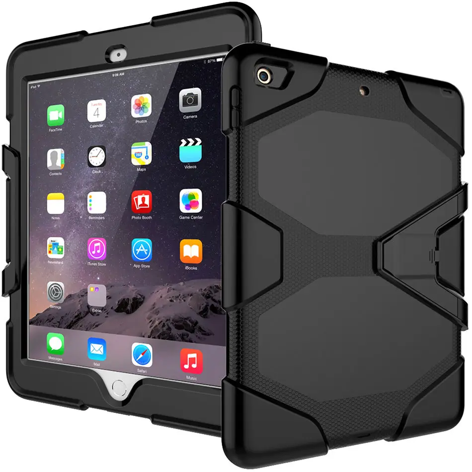 Cover Funda for Apple IPad 9.7 2017 2018 Case Safe Shockproof Heavy Duty Stand Hang A1822/A1823/A1893/A1954 + Gifts | Компьютеры и