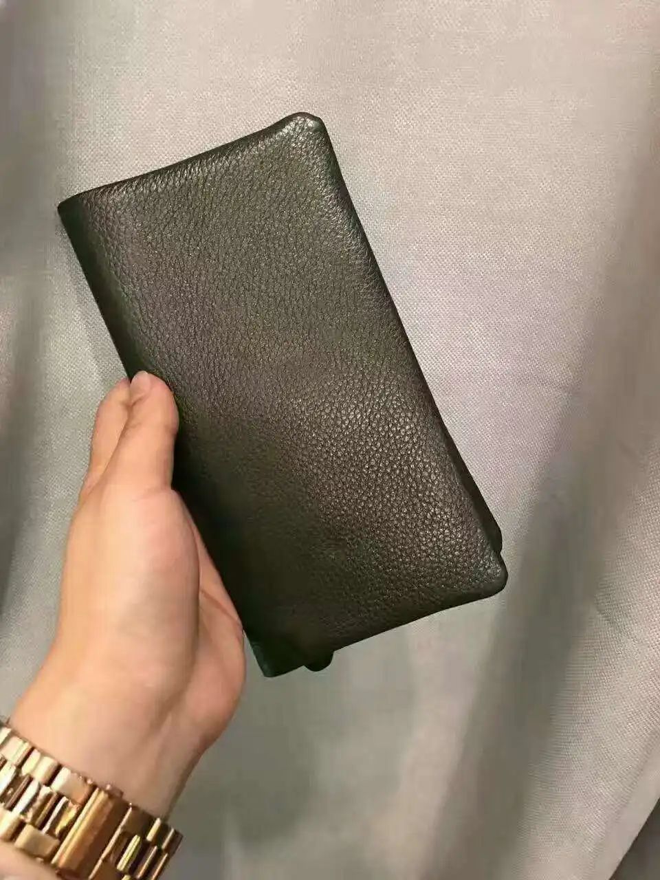 Женские кошельки из натуральной кожи, роскошный бренд, дизайн, высокое качество, модный женский кошелек, держатель для карт, длинный клатч - Цвет: Green