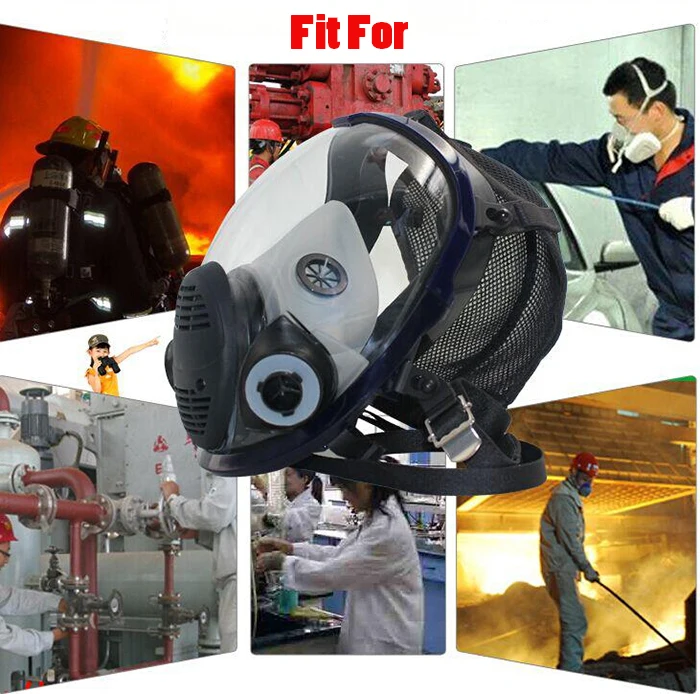 

Chemcial Painting Spraying Gas Mask Same For 3M 6800 Gas Mask Industry Full Face Facepiece Respirator Free Shipping
