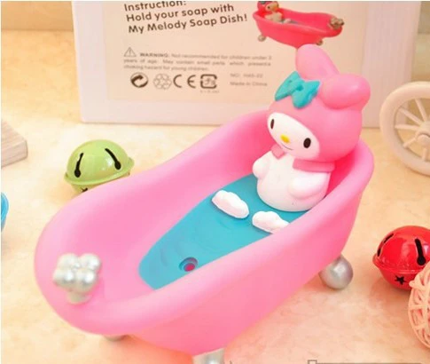 Милый hello kitty мыльница Органайзер для ванной Jingel Cat Мини Ванна мыло Корзина детские вещи ванная комната хранения душ Органайзер