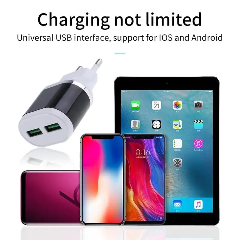 Для Смартфона MP3 Новинка Мини Портативный двойной USB порт зарядное устройство