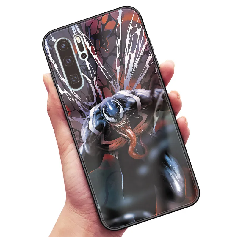 AE 1693 Venom Marvel Роскошный чехол для телефона, мягкий силиконовый стеклянный чехол для huawei Honor V mate P 9 10 20 30 Lite Pro Plus Nova 2 3 4 5 - Цвет: AE 1693
