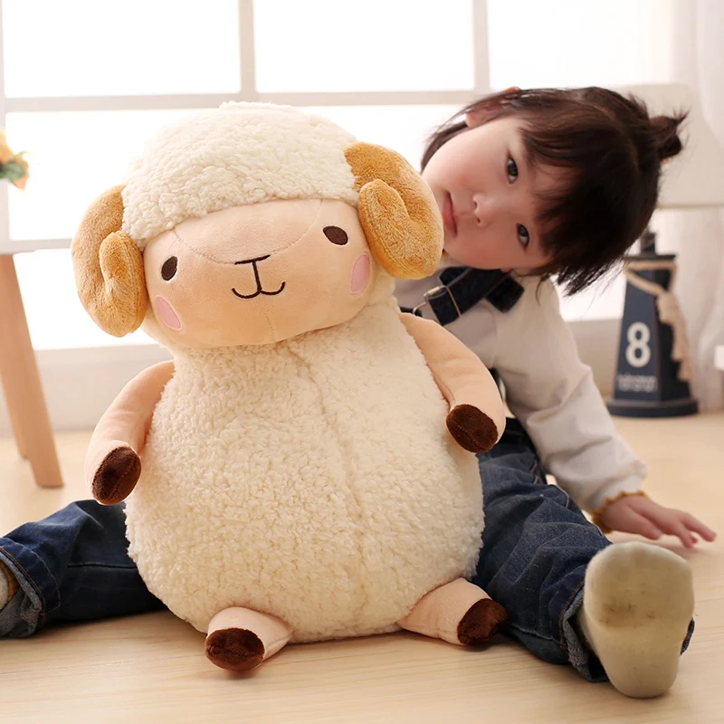 Милая плюшевая игрушка козел kawaii моделирование животных овец мягкая Холдинг