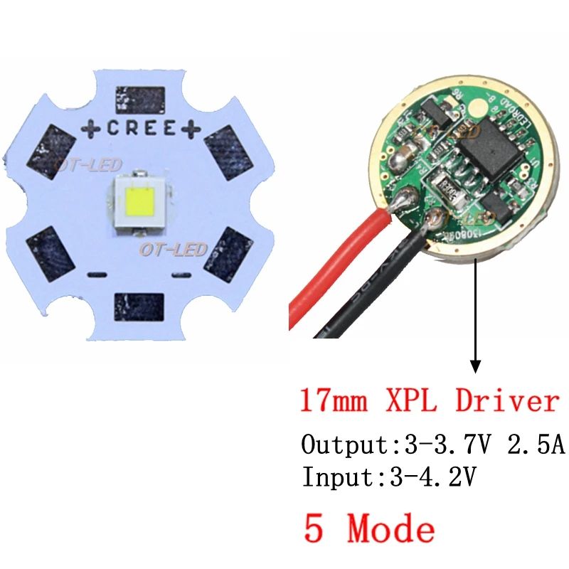 Новый светодиодный излучатель CREE 10 Вт XPL Hi XP L V5 V6 излучатсветильник холодного