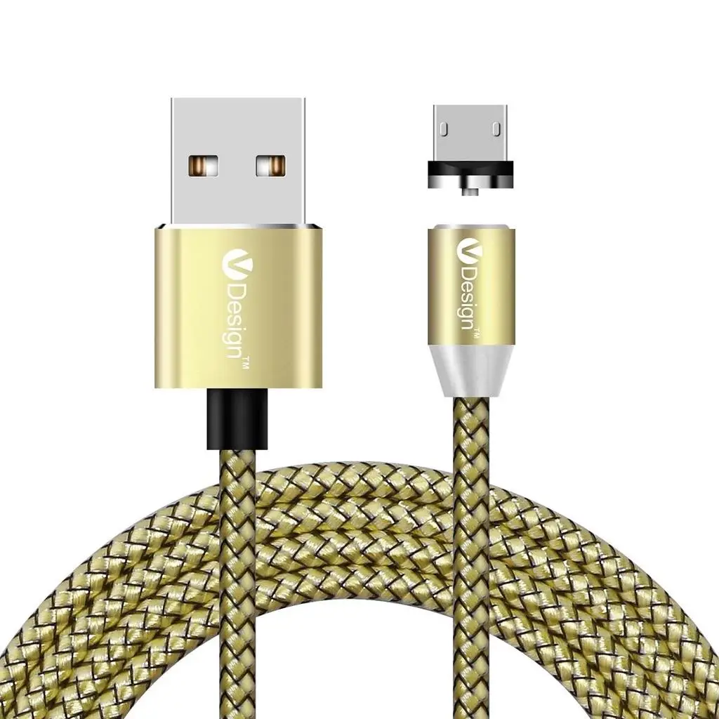 gold Cable and Plug Магнитный зарядный кабель для Iphone для huawei P20 Pro Lite Honor 10 V20 9 8 Nova 3 3i 3E 4 Letv Leeco Le Max 2 Магнитный usb-кабель - Цвет: gold Cable and Plug