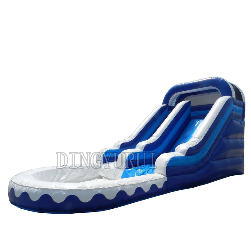 Надувная водная горка для бассейна надувная с воздуходувкой бассейна|Шлепанцы| |