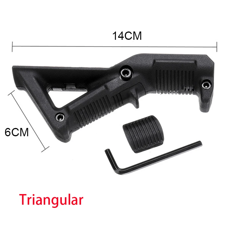 Triangular ABS тактическая рукоятка Foregrip для JinMing 8th M4A1 гелевый игровой мяч Вода для игрушечного оружия аксессуары для детской наружной игрушки - Цвет: Triangular