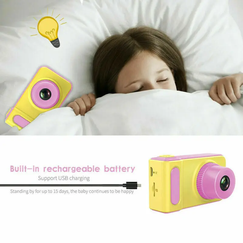

Children Kids Digital Camera 2 inch LCD HD Monitor Mini Camcorder Birthday Gifts Educational Toys for Boys and Girls