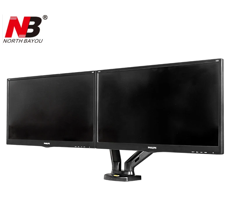 NB F160 газовая пружина 360 градусов настольный 17 &quot 27&quot двойной держатель монитора