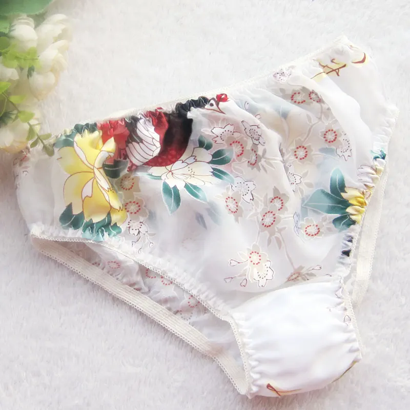 Лучший подарок для любимых 100% шелк тутового шелкопряда женские трусики