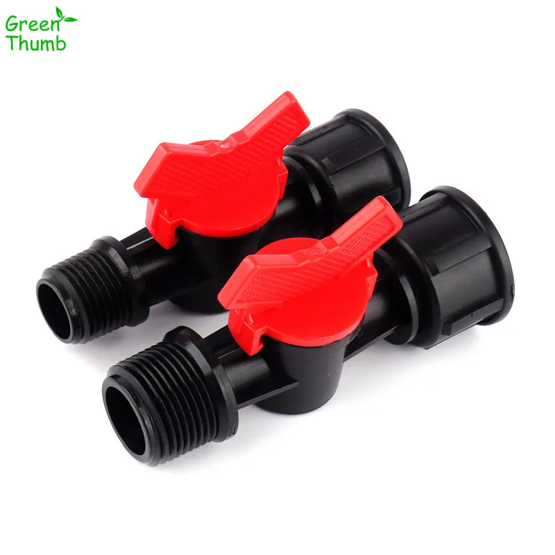 15 шт. 1/2 &quot* 1/2&quot 3/4 3/4&quot пластик красный PE резьбовой клапан прямой соединитель