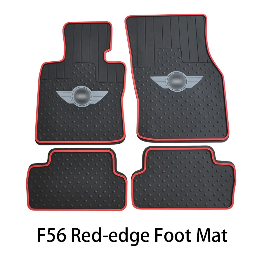 F56 Red-edge Mat Автомобильный резиновый коврик для пола, коврик для Карго, декор для BWM Mini Cooper One d Countryman F54 F55 F56 F60 R55 R56 R60, автомобильные аксессуары - Название цвета: F56 Red-edge Mat