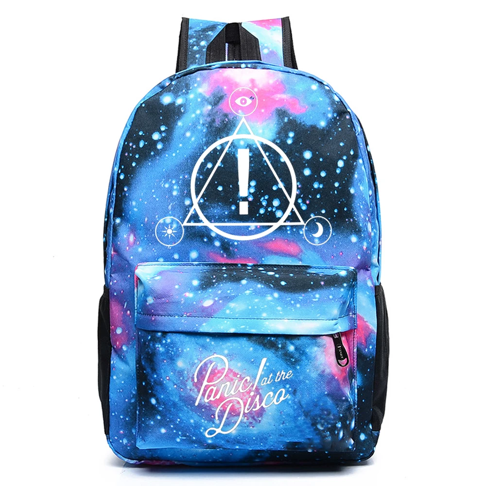 WISHOT Panic! на Disco рюкзак Galaxy школьные сумки книжная сумка модная детская плечо
